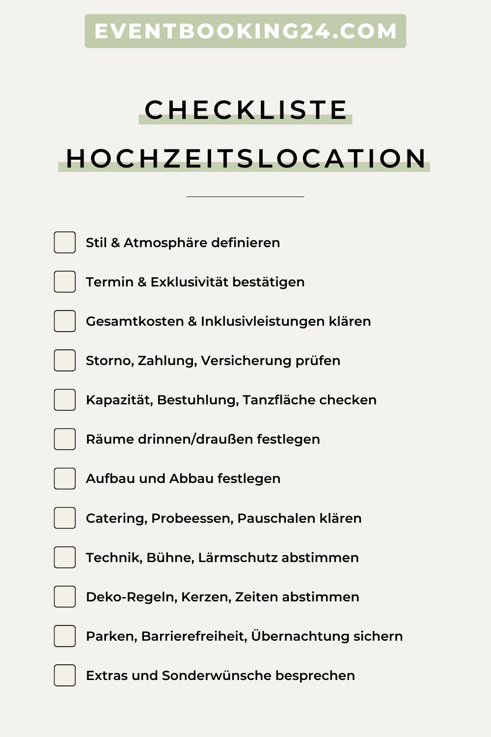 checkliste hochzeitslocation - 11-Punkte-Checkliste für die passende Hochzeitslocation