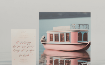 Urbane Hausboot Hochzeit Einladungen
