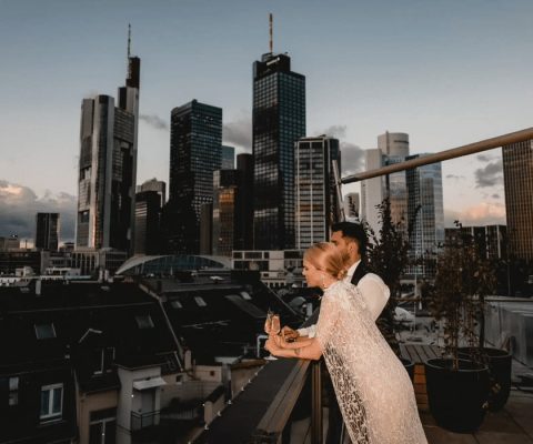 Urbane Hochzeit - Roof Top Wedding