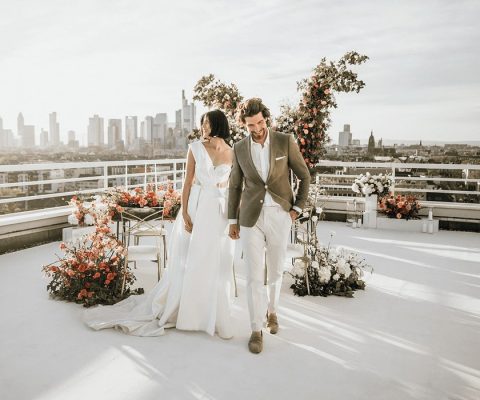 Urbane Hochzeit - Dachterrasse als Hochzeitslocation