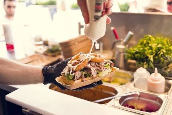 Snacks auf die Hand vom Foodtruck