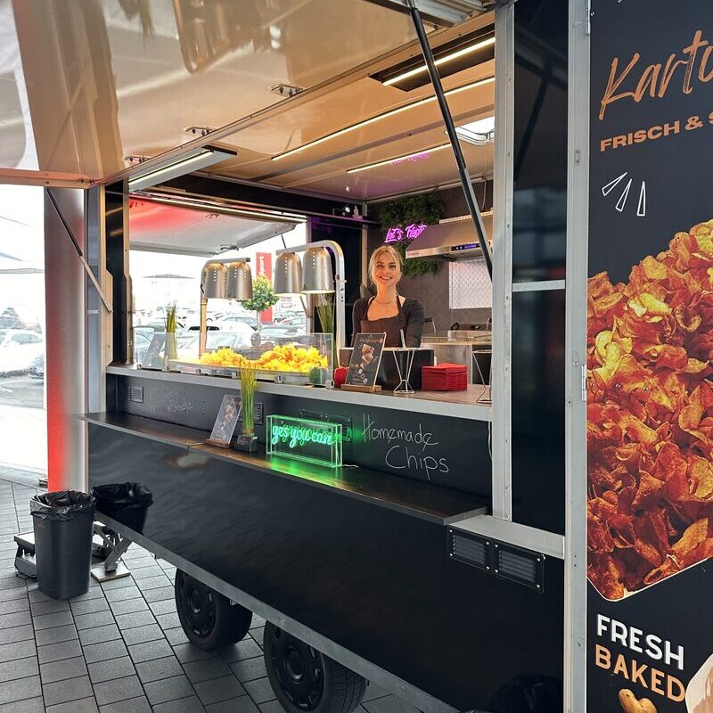 Frische Kartoffelchips aus dem Foodtruck
