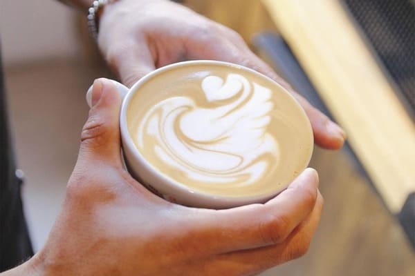 Kaffee-Catering mit Latte Art