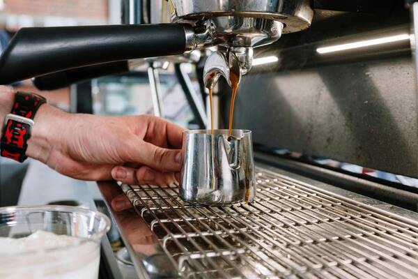 Frischer Kaffee direkt vor Ort zubereitet