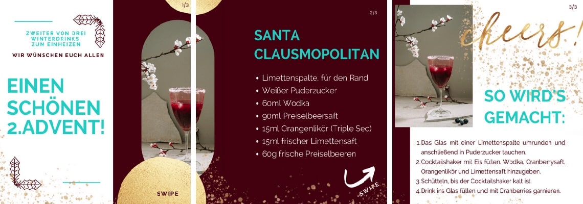 Santa Clausmopolitan Rezept