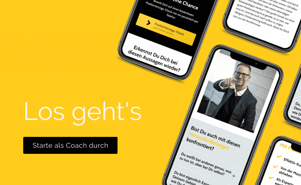 Coach werden - Beispiel Best Practice Webseite
