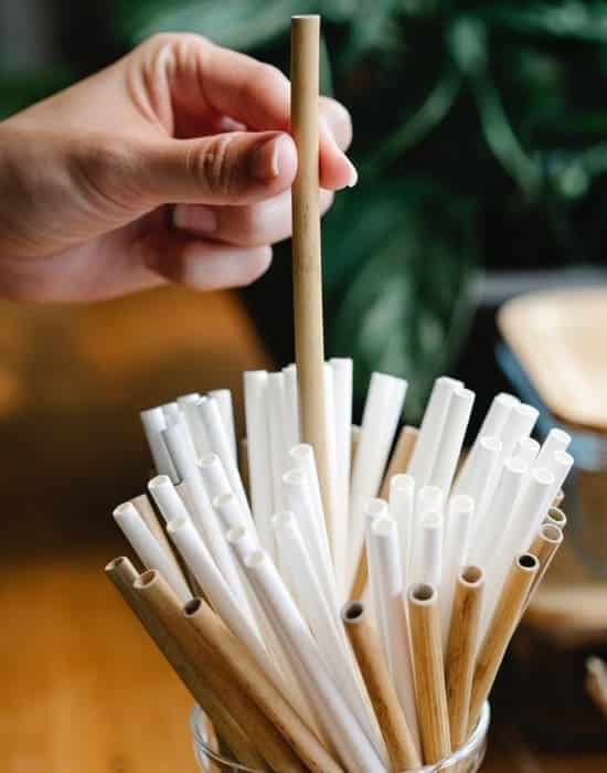 Nachhaltiges Catering - Strohhalme aus Bambus und Pappe