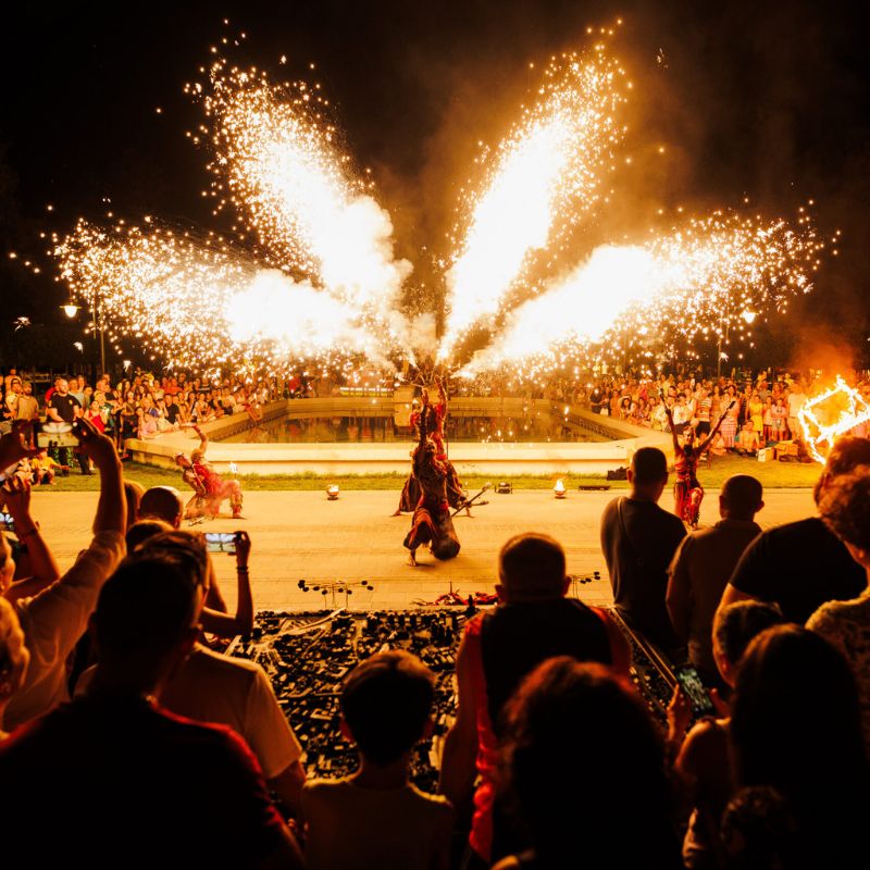 Unvergessliche Feuershows fürs Draußen und auch Interieur