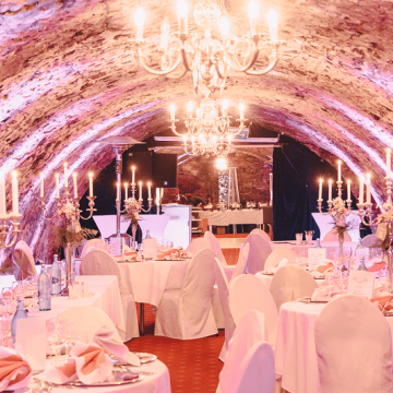 Gewoelbekeller Burg Weisenau Location Eventlocation Hochzeitslocation 1 - Geburtstagsfeier planen: 4 Tipps + Checkliste von Experten Burg / Schloss / Gut